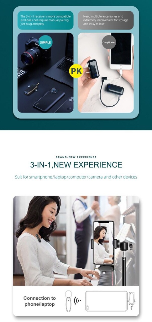 MINI PLUG & PLAY WIRELESS MICROPHONE | AP003 |