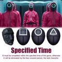 Squid Game Boss Mask -  Soldier Mask  - BLACK