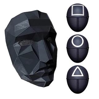 Squid Game Boss Mask -  Soldier Mask  - BLACK