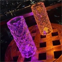 Rose Diamond  | RGB | Table Lamp With Remote Control and | USB | Charging Cable