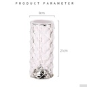 Rose Diamond  | RGB | Table Lamp With Remote Control and | USB | Charging Cable