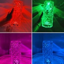 Rose Diamond  | RGB | Table Lamp With Remote Control and | USB | Charging Cable
