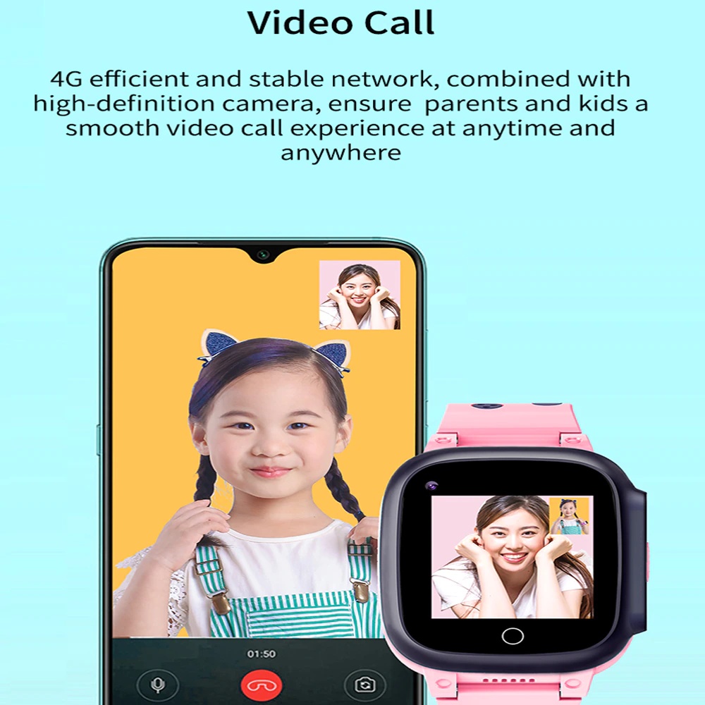 4G LTE KIDS SMART WATCH WITH HD VIDEO CALL CAMERA