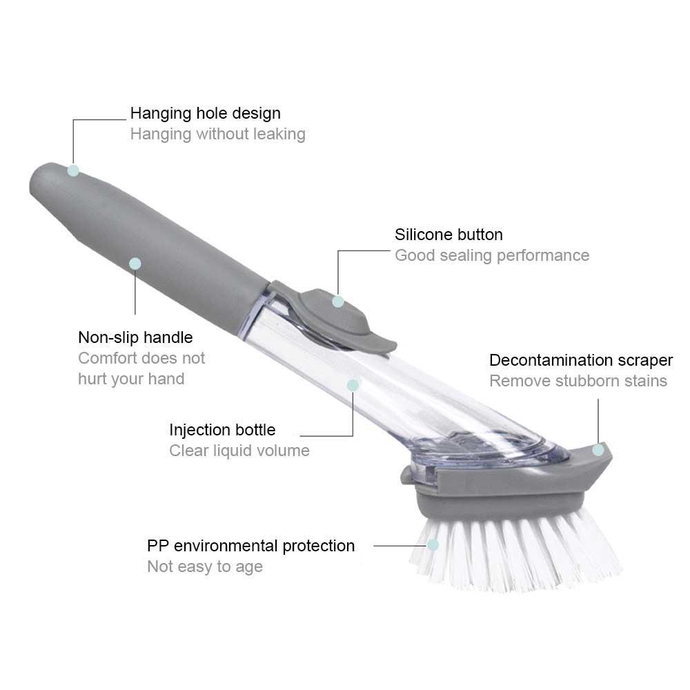 Multi-function Hydraulic Pot Washing Brush - S0026