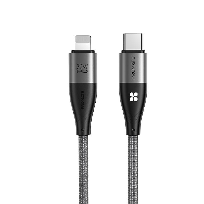 Promate Bundle For iPhone User's 6 in 1 | Lightning Cable 20W | Lightning Connector Mono Earphone | Universal Power-Plug 18W | Car Charger Dual USB 33W | Mage Safe Wireless Power-Bank  22.5W | RFID Blocking Leatherette Travel Organizer