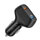 Promate Bundle For Samsung User's 6 in 1 | USB-C To USB-C Data & Charge Cable 60W | USB-C Stereo Earphone | Universal Power-Plug 18W | Car Charger Dual USB 30W | Compact Power-Bank  20,000mAh | RFID Blocking Leatherette Travel Organizer