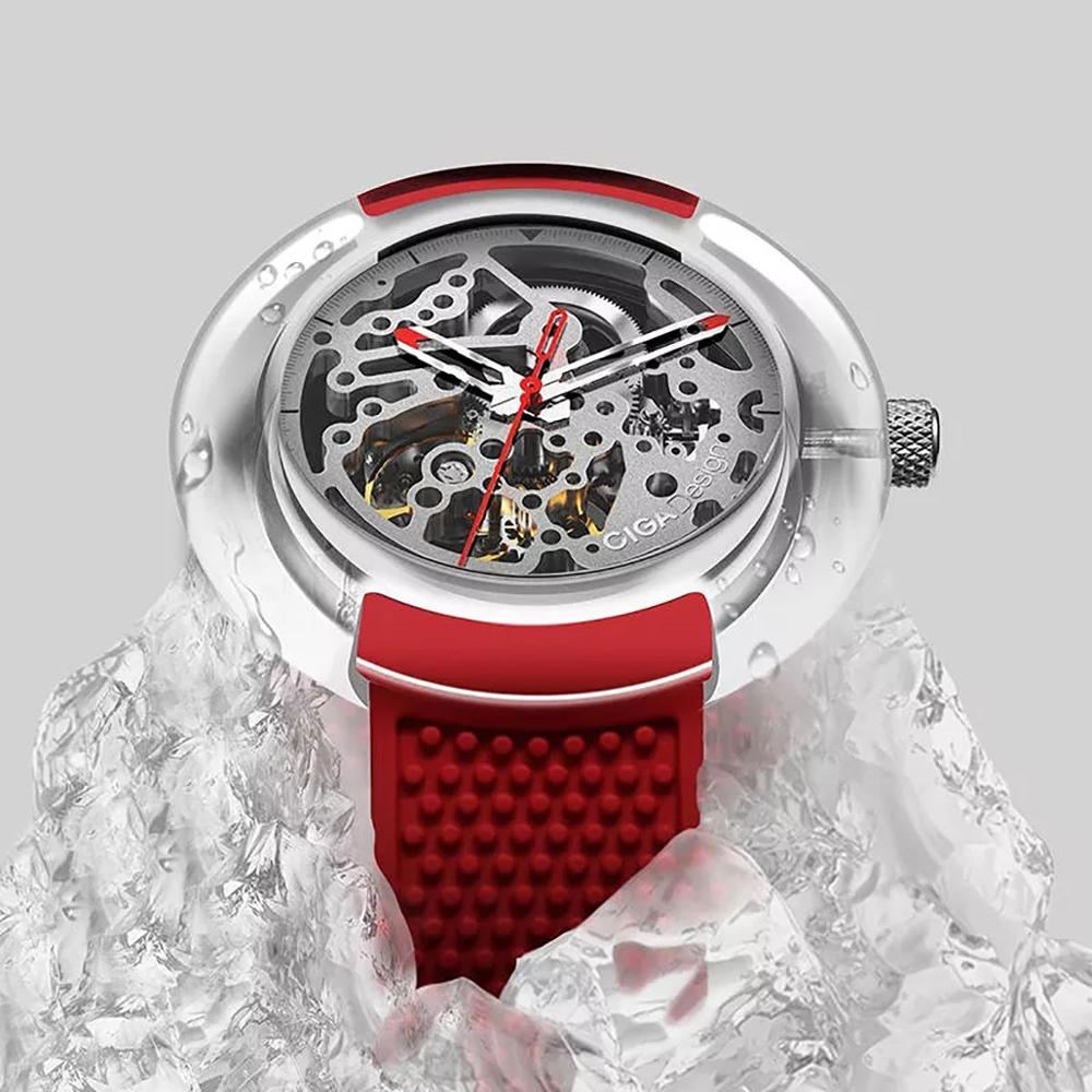Xiaomi Ciga Design Smart Watch Men Skeleton Women Mechanical Watches T Series 360 Degree Transparent No Screw Men Watches|Smart | T011-TR90 |