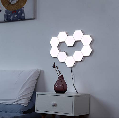 GI LED Touch-Sensitive Hexagonal Wall Lights Modular LED Honeycomb Night Lights Creative Geometry Assembly DIY Modern Wall Lamps Decoration for Bedroom | Gi-818 |