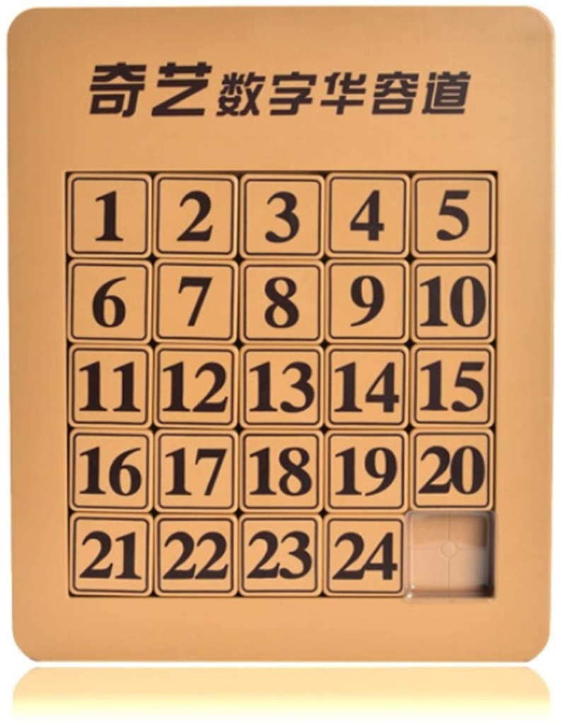QIYI | 5x5x5 | Wooden Sliding Numbers Puzzle Magic Cube For Children’s Genuine Educational - QY8030
