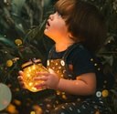 Solar Energy Glass Bottle Pendent Lamp | IP55 | Waterproof Outdoor Garden Decoration Light