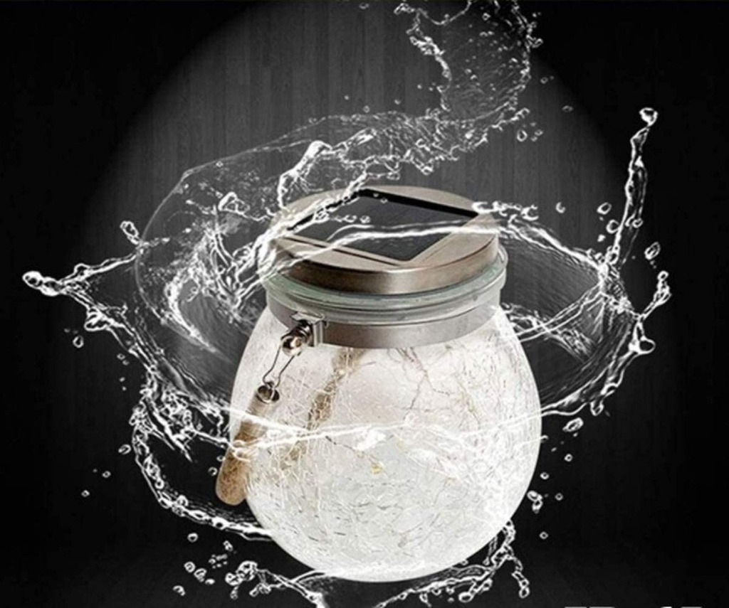 Solar Energy Glass Bottle Pendent Lamp | IP55 | Waterproof Outdoor Garden Decoration Light