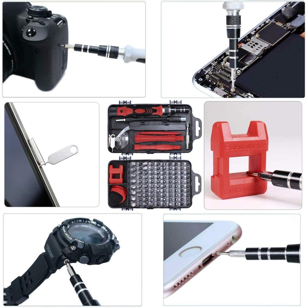 | 115 In 1 | Multi-Function Screwdriver Magnetic Tools Kit Electronic Hand Tool Set