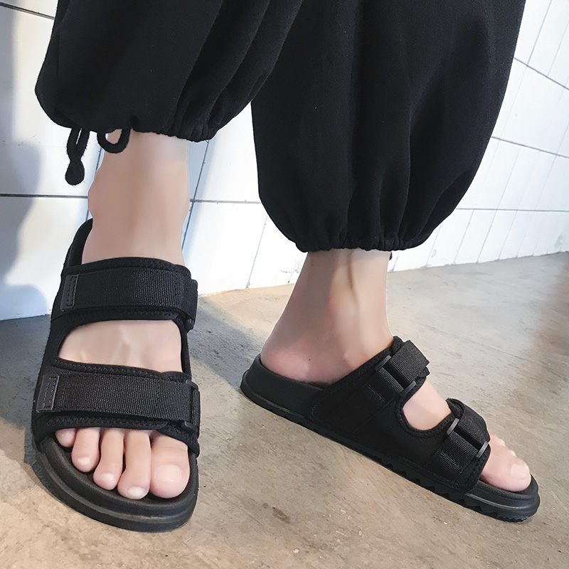 Outdoor Casual Comfortable Breathable Black Sandals For Men