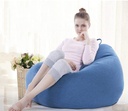 Luckysac super large bean bag couch EPP single bedroom balcony blue & grey...