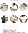 Luckysac super large bean bag couch EPP single bedroom balcony blue & grey...