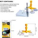 Car Windshield Repair Kit, Windshield Crack Repair Tools Kit for Fix Auto Glass Windshield Crack Chip Scratch