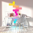 Nanoleaf canvas Smarter Kit - Square Modular LED lights panel expansion- Home decor Touch, Voice, Rythm and Application sensitive- Multicolor - Pack of 9 (NL29-0002SW-9PK)