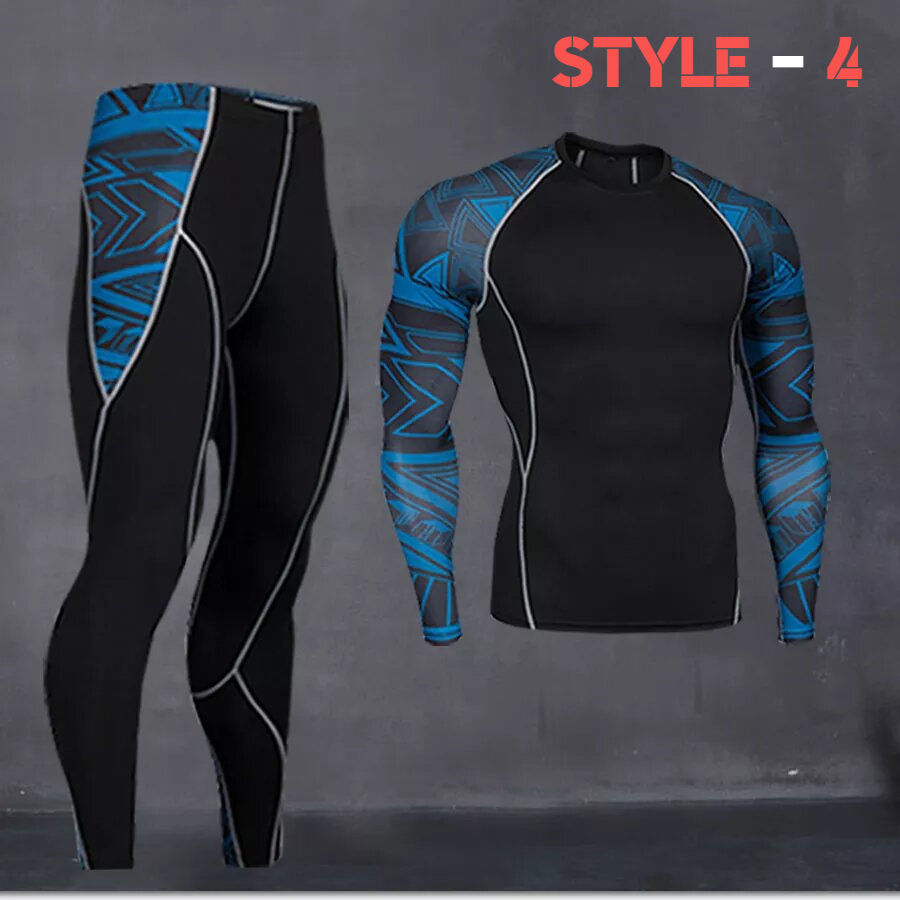 Functional Polyester Fiber Thermal Sportswear Velvet Warm Hot-Dry Technology Fitness Sport Suit