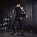 Functional Polyester Fiber Thermal Sportswear Velvet Warm Hot-Dry Technology Fitness Sport Suit