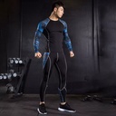 Functional Polyester Fiber Thermal Sportswear Velvet Warm Hot-Dry Technology Fitness Sport Suit