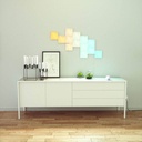 Nanoleaf canvas Smarter Kit - Square Modular LED lights panel expansion- Home decor Touch, Voice, Rythm and Application sensitive- Multicolor - Pack of 9 (NL29-0002SW-9PK)