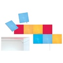 Nanoleaf canvas Smarter Kit - Square Modular LED lights panel expansion- Home decor Touch, Voice, Rythm and Application sensitive- Multicolor - Pack of 9 (NL29-0002SW-9PK)