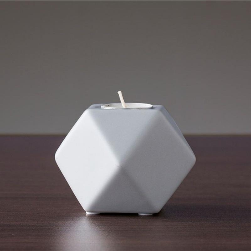 Nordic Romantic Ceramic Candle Holder Ornaments