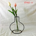 RETRO IRON LINE TABLE FLOWERS VASES NORDIC DECORATION HOME METAL PLANT HOLDER (set of 5 Different Shapes)