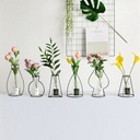RETRO IRON LINE TABLE FLOWERS VASES NORDIC DECORATION HOME METAL PLANT HOLDER (set of 5 Different Shapes)
