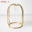 NORDIC CREATIVE VASE HOME DECOR GOLDEN GLASS VASE HYDROPONIC PLANT HOLDER (Set of 3 Pieces)