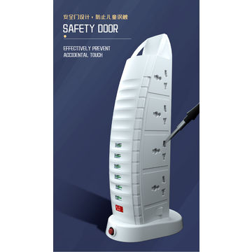 Sailboat Tower | 2500W | Power Socket With | 6 | USB Port's & | 8 | AC Outlet's