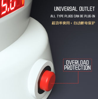 Sailboat Tower | 2500W | Power Socket With | 6 | USB Port's & | 8 | AC Outlet's