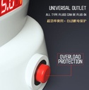 Sailboat Tower | 2500W | Power Socket With | 6 | USB Port's & | 8 | AC Outlet's