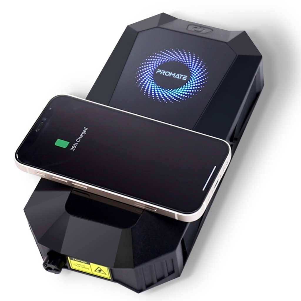 PROMATE | 1500/12V | HIGH CAPACITY 19,200mAh JUMP STARTER POWER BANK WITH WIRELESS PHONE CHARGING FUNCTION 6IN1 | HexaBolt-20 |