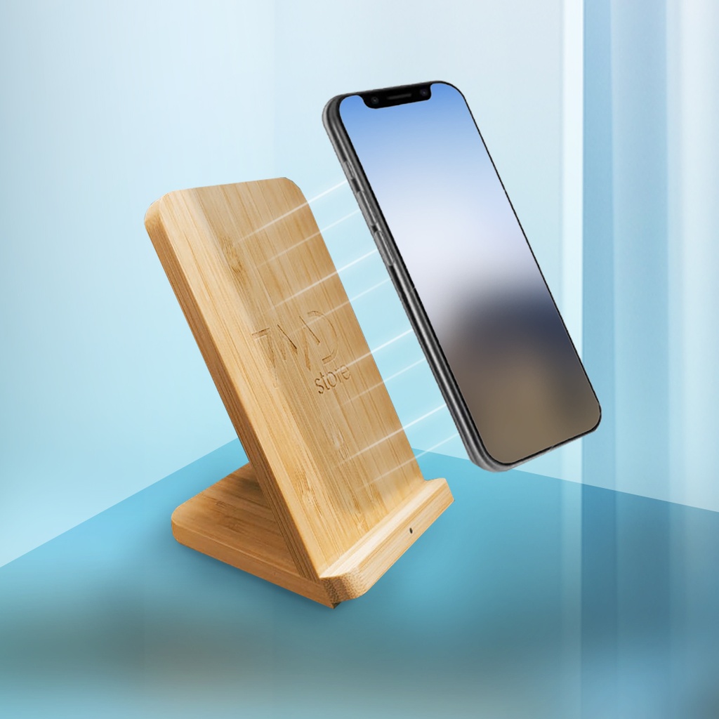 7MD STORE WOODEN DESIGN WIRELESS SMARTPHONES CHARGER | 10W |