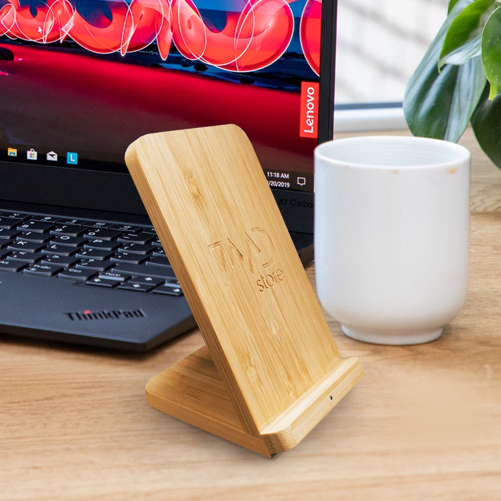 7MD STORE WOODEN DESIGN WIRELESS SMARTPHONES CHARGER | 10W |