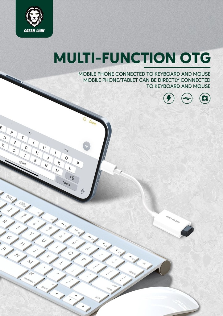 GREEN MULTI-FUNCTION OTG | IOS TO USB | ADAPTER