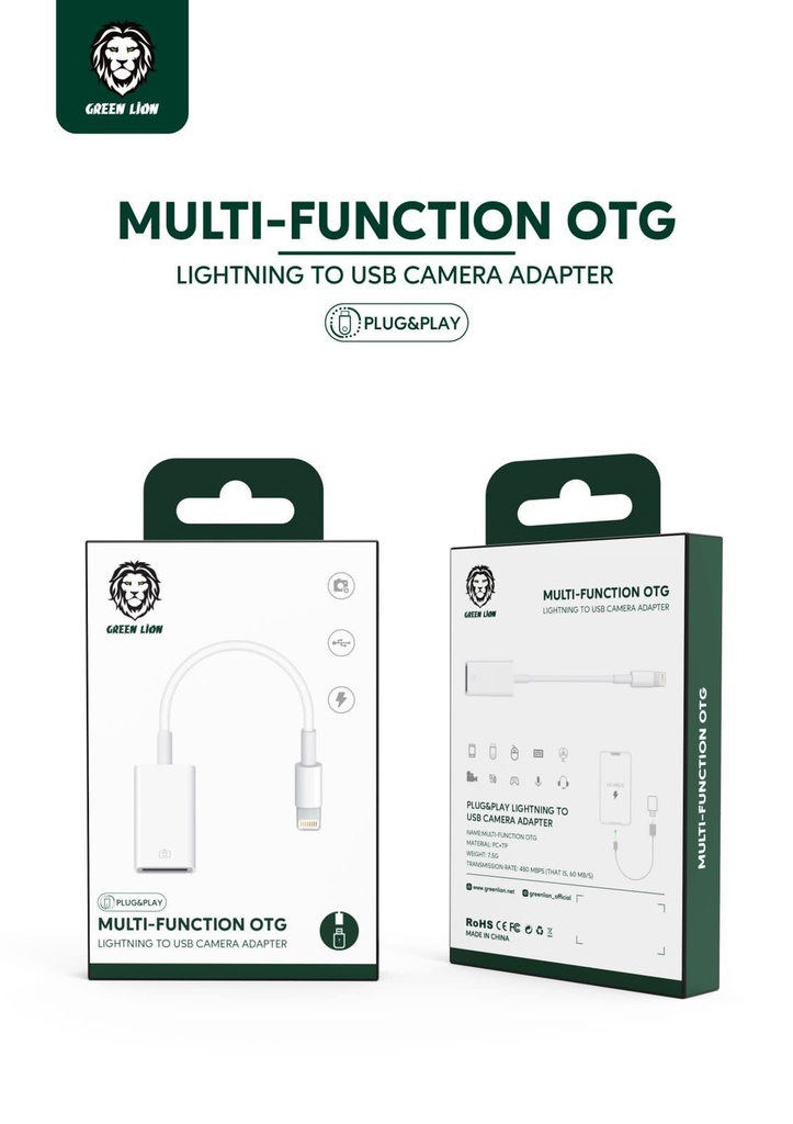 GREEN MULTI-FUNCTION OTG | IOS TO USB | ADAPTER