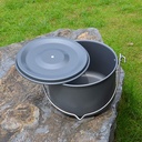 Portable Mini Adjustable Campfire Pot Holder Cooking Stand with Storage Bag & Aluminum Alloy Cooking Hanging Pot