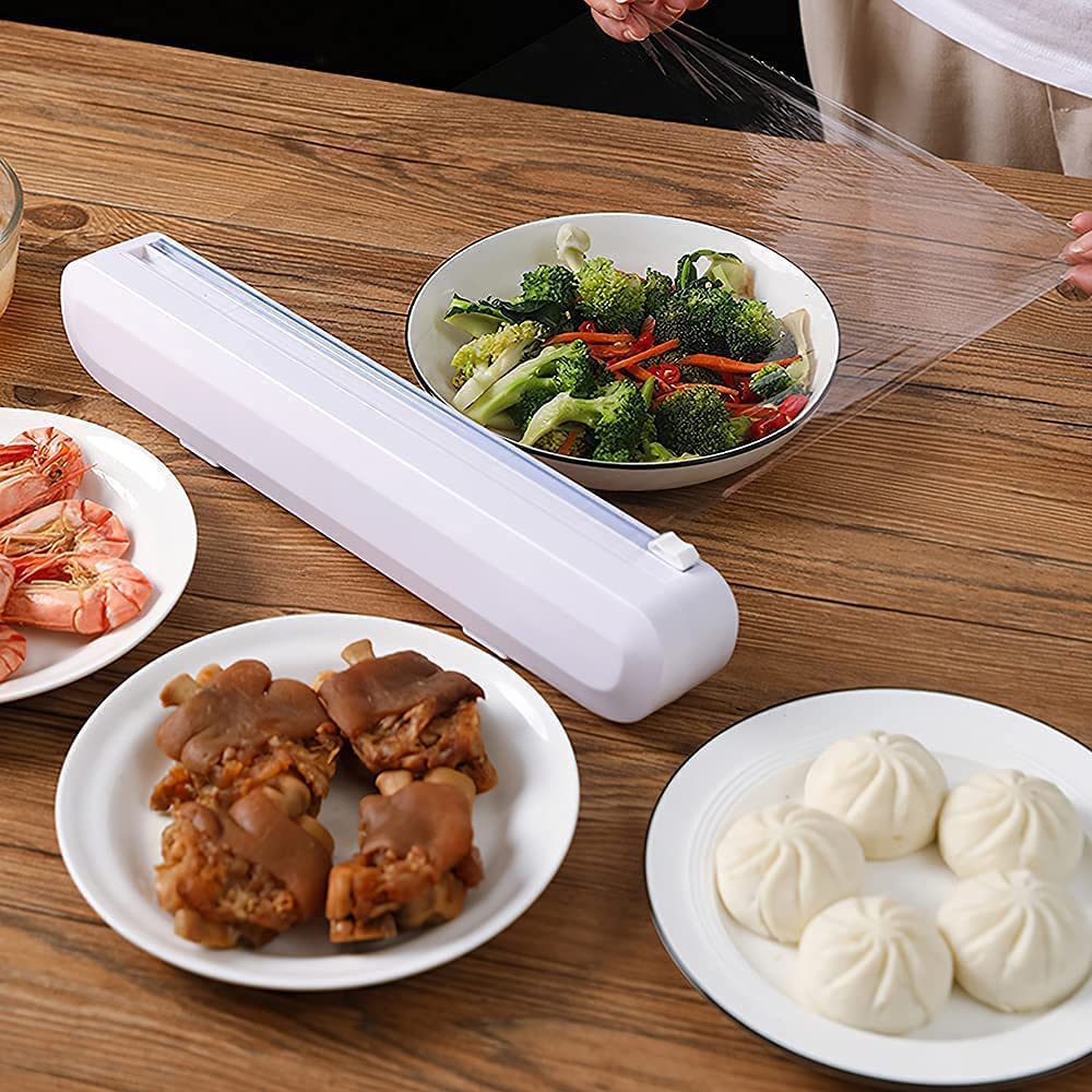 Kitchen Plastic Clipboard Film Food Packaging Box With Sliding Knife M.No:688