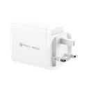 Momax One Plug  4-Port With GaN Technology & | 3-TYPE-C | & One | USB-A | Port's 100W Wall Charger  | UM22 | - WithOut Cable