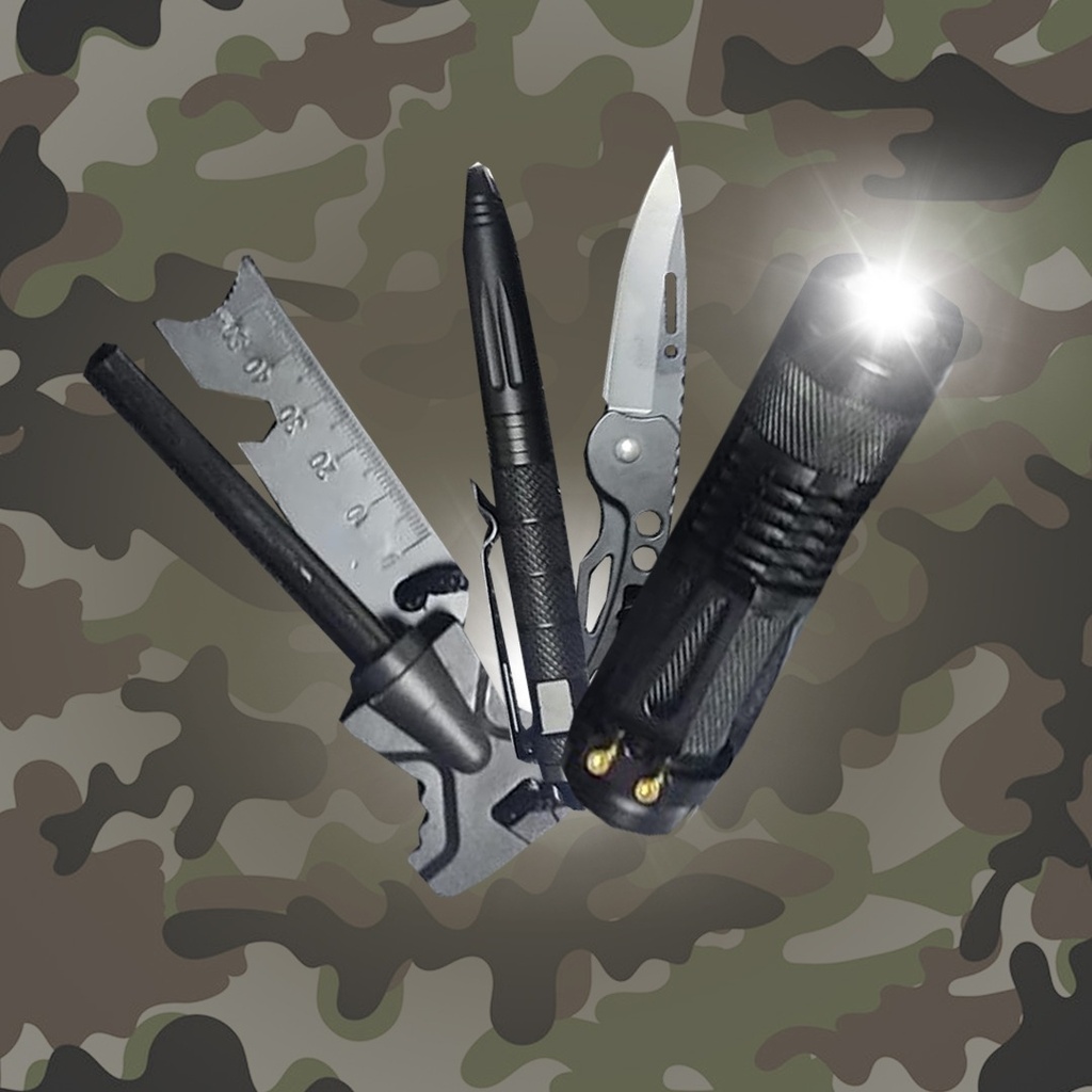 11 In 1 Professional Emergency Survival Gear Tools With A Storage Bag