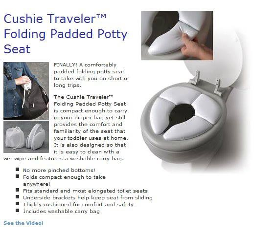 Cushie Traveler Foldable and Portable Baby Toilet Training Seat (15301)