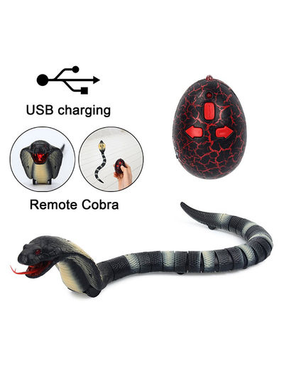 Remote Controlled Wireless Flexible Realistic Fast Moving Naja Cobra Snake Toy I/R Cobra ITEM NO:8808A-B