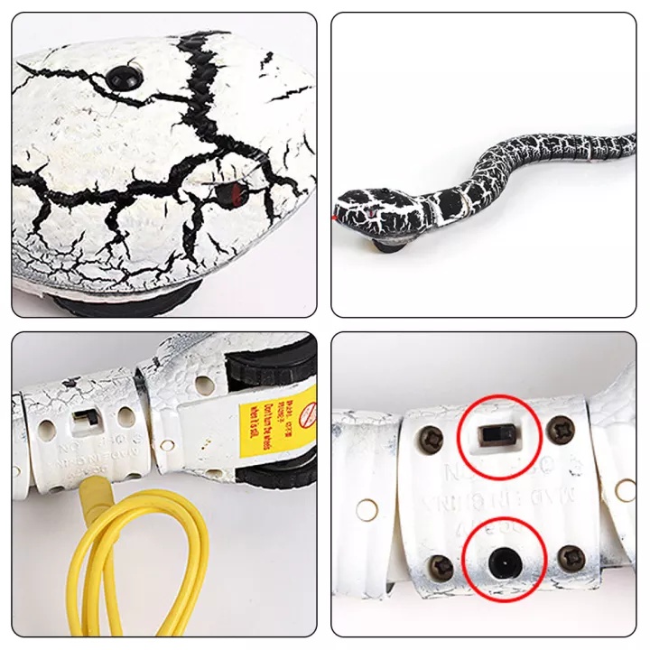 Remote Controlled Wireless Flexible Realistic Fast Moving Snake Toy ITEM NO:9909 A-D