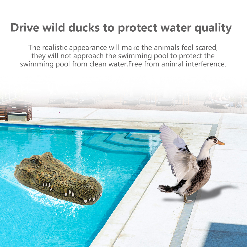 Flytec Remote Control Crocodile Boat Simulation Prank Toy For Pool, Pond And Garden V002/V005