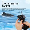 YDJIA | 2 In 1 | Shark High Simulation Remote Control Speedboat Toy For Kid's Item No:818