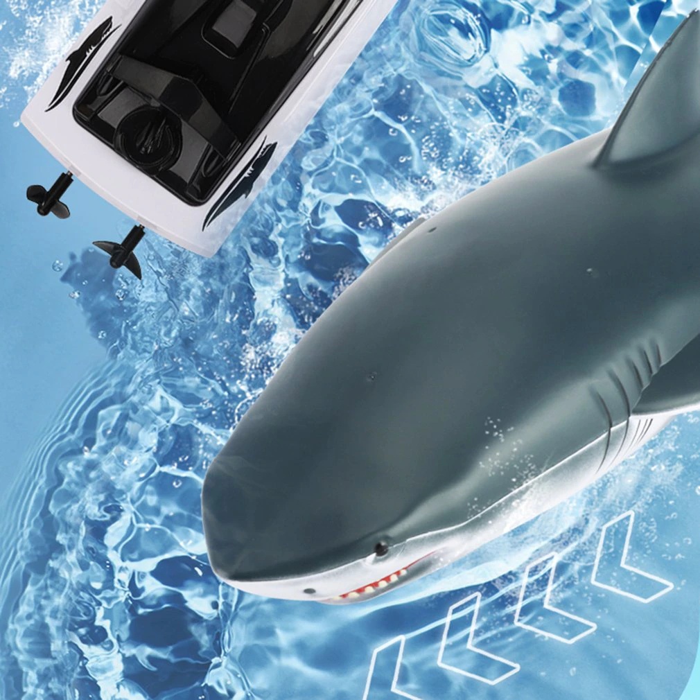 YDJIA | 2 In 1 | Shark High Simulation Remote Control Speedboat Toy For Kid's Item No:818
