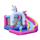 Doctor Dolphin | NT-063103 | Inflatable Rainbow Unicorn Water Blower Toddler Bounce Jumpe & Slide House for Kids
