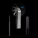 Xiaomi - HUOHOU Anti-Splash | 3 IN 1 |  Portable Stainless Steel Nail Clipper For Men & Women With Metal Case